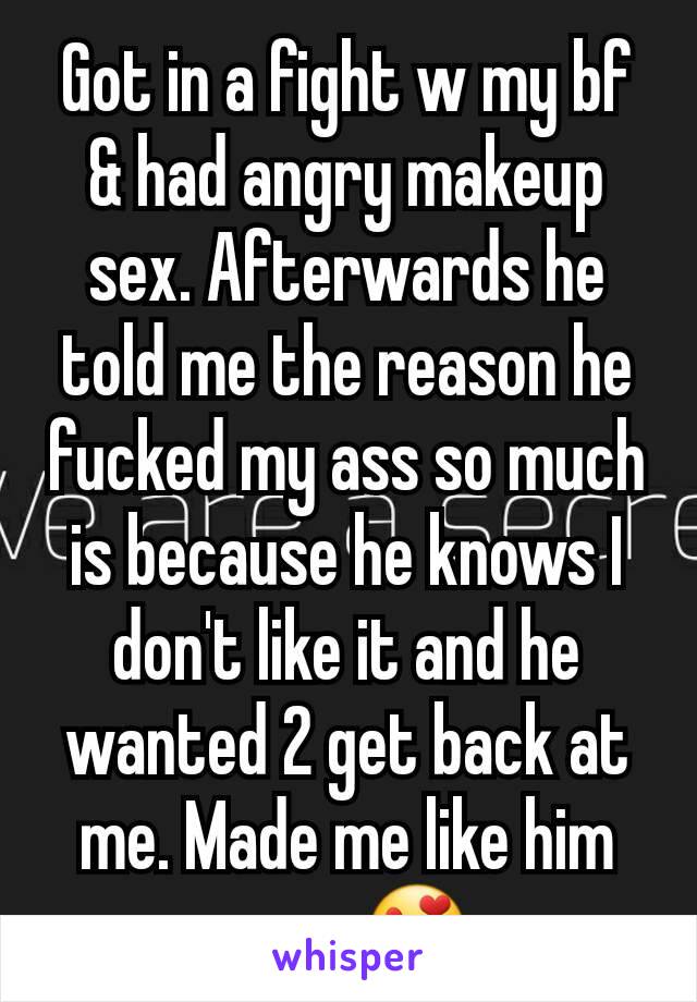 Angry makeup sex